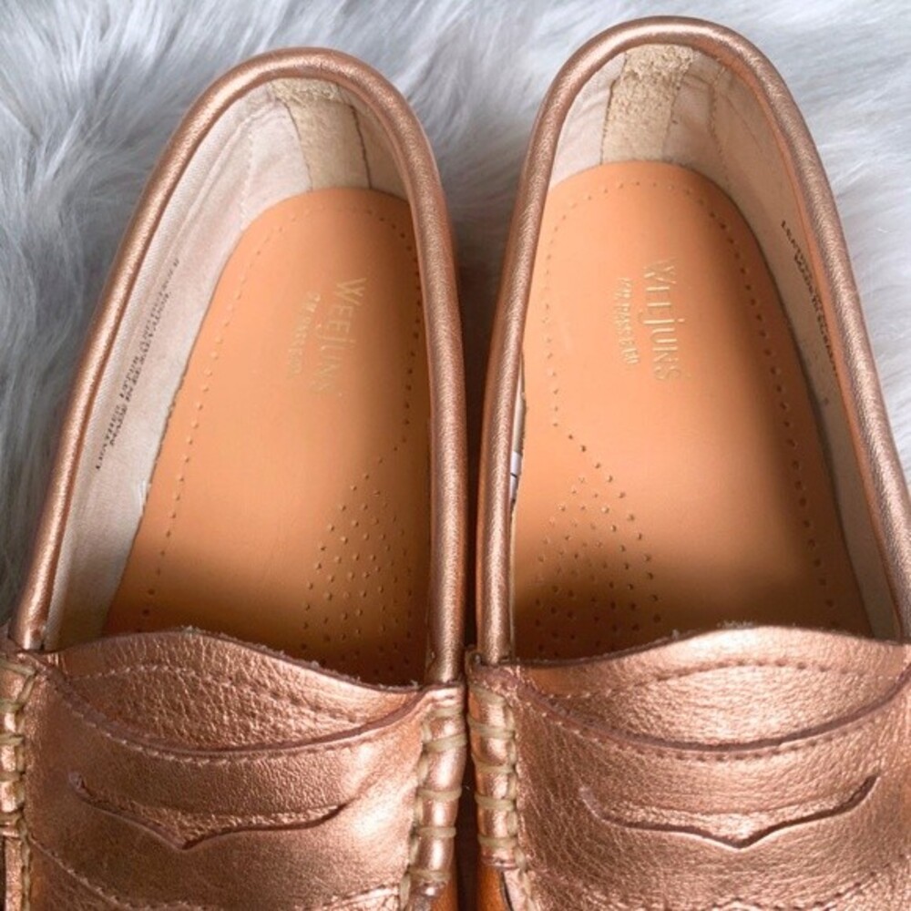 G.H. Bass & Co. NEW Penny Stardom Weejuns 5 Gold - Picture 5 of 9
